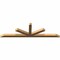 Ekena Millwork Saratoga Smooth Timber Gable Bracket, Western Red Cedar, 84"W x 24"H x 3 1/2"D x 3 1/2"F, 7/12 Pitch GBW084X24X0404SAR00SWR - alternate 2